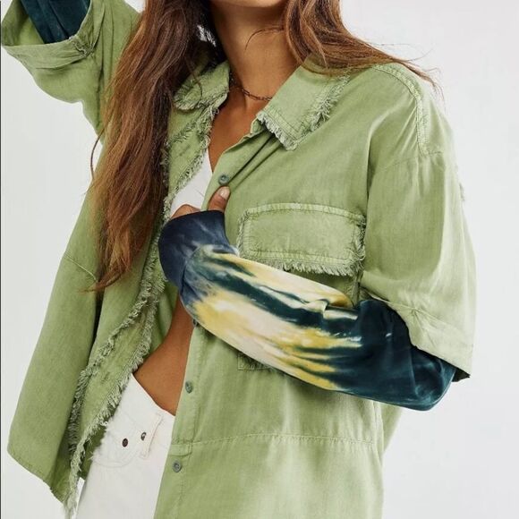New We The Free Blouse tie dye size S - Picture 1 of 8